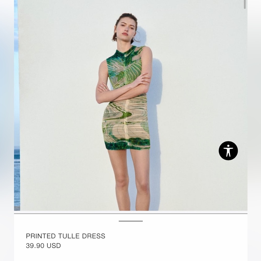 NWT ZARA mini-body con, ruched dress